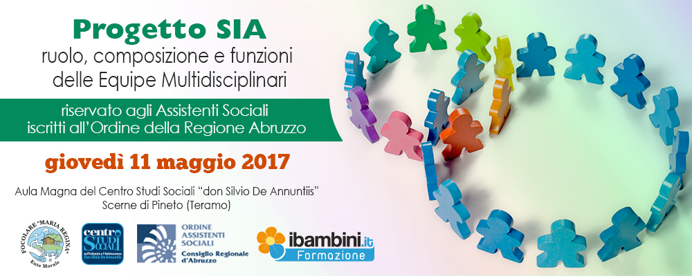 Progetto Sia , seminario operativo su composizione equipe multidisciplinari