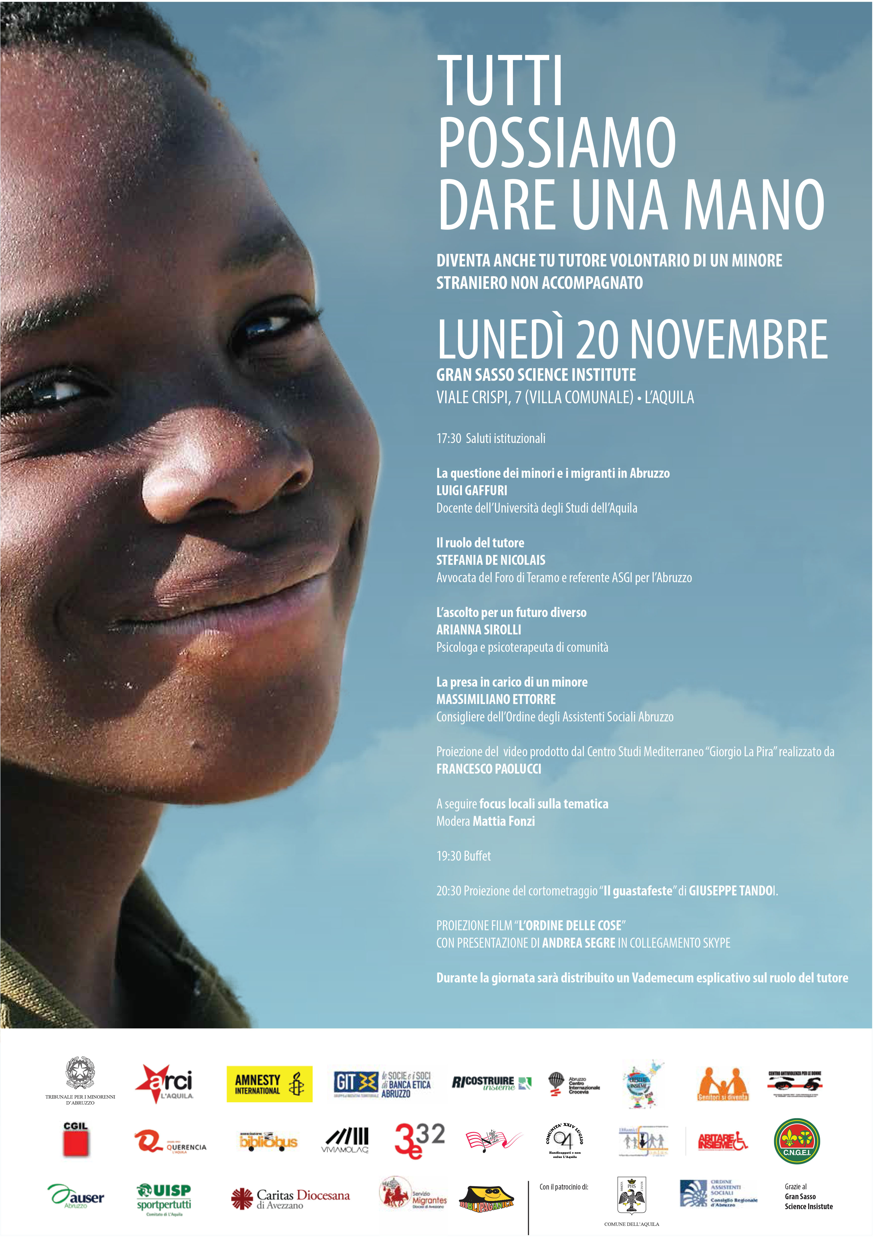 Il 20 novembre a L'Aquila incontro su tutore volontario