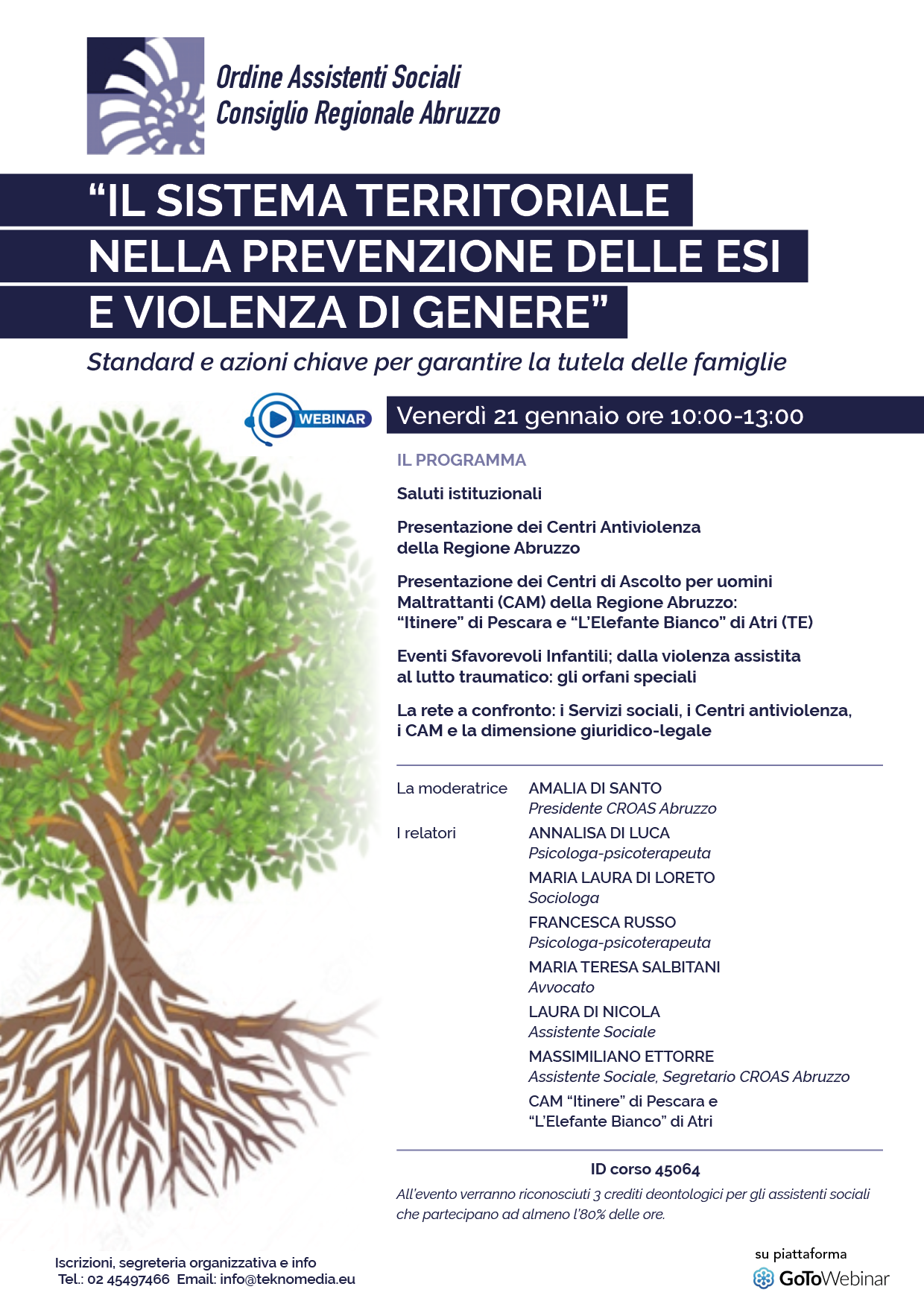 Il Sistema Territoriale nella prevenzione delle ESI  e violenza di genere