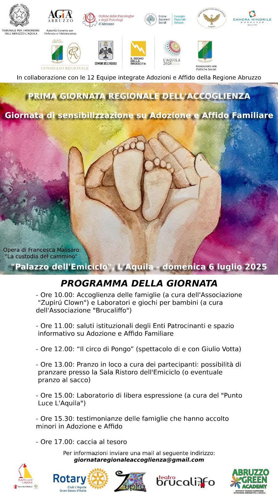 PRIMA GIORNATA REGIONALE DELL’ACCOGLIENZA