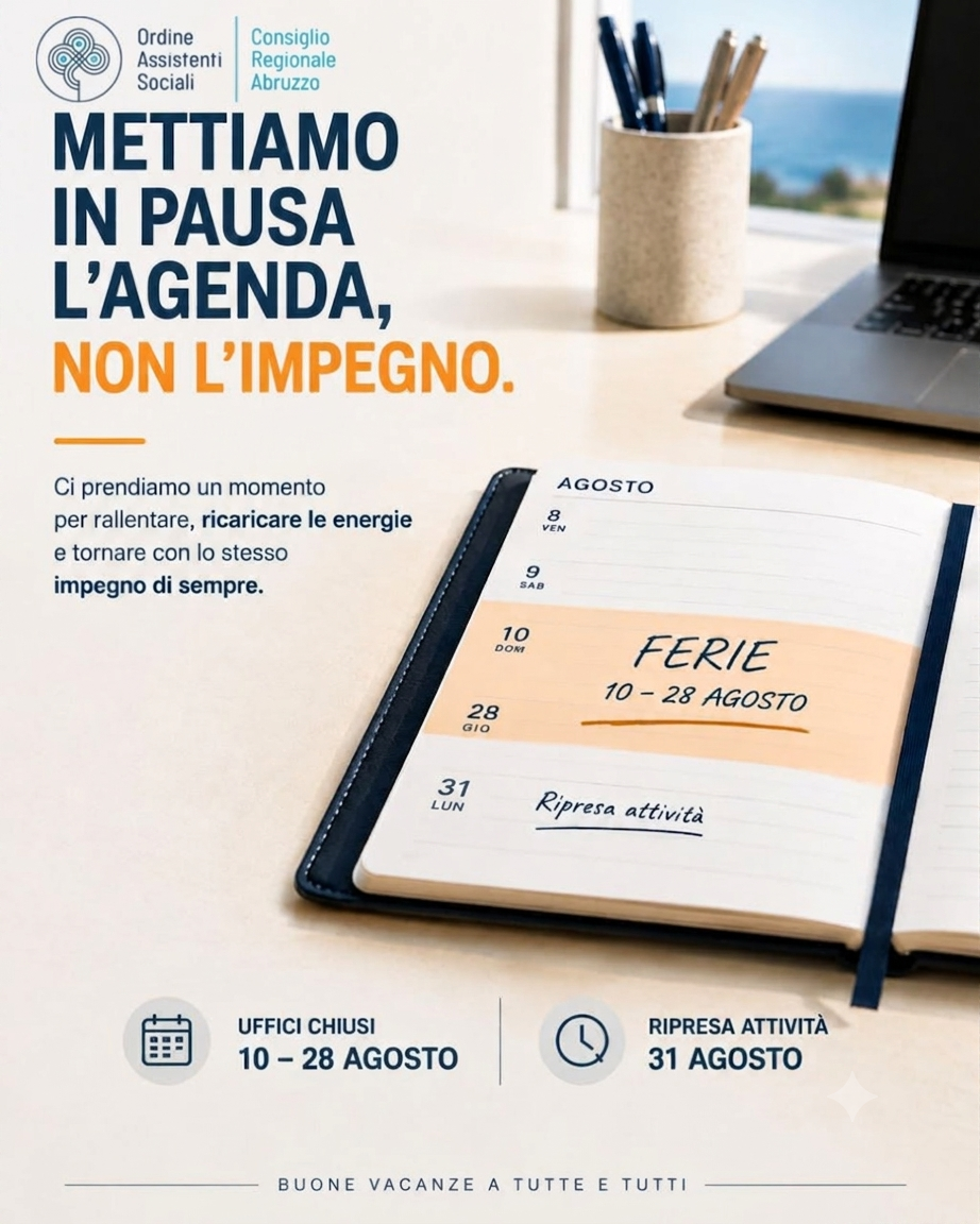 Nota chiusura estiva